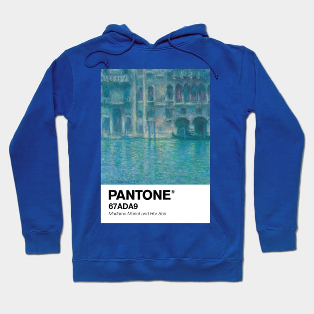 MONET PANTONE -Palazzo da Mula, Venice (1908) by Claude Monet Poster Hoodie by theartistmusician